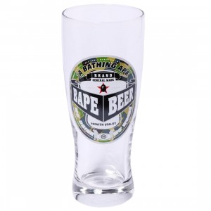 A Bathing Ape Beer Glass (camo / clear)