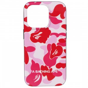 A Bathing Ape ABC Camo iPhone 14 Pro Case (pink)
