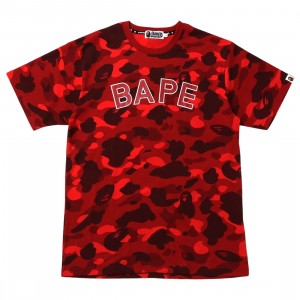 Cheap Cerbe Jordan Outlet x Asics Men Color Camo Bape Tee (red)