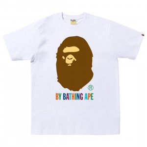 A Bathing Ape Men Colors By Bathing Ape Tee (white / multi)