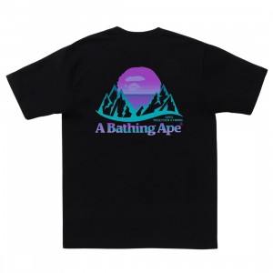 A Bathing Ape Men Bape Mountain Tee (black)