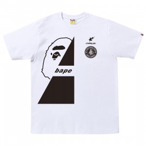 A Bathing Ape Men Soccer #3 Tee (white)