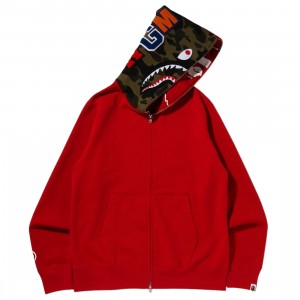 Cheap Cerbe Jordan Outlet x Naruto Men Crazy Face Full Zip Hoodie (red)
