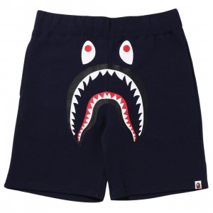 A Bathing Ape Men Shark Sweat Shorts (navy)