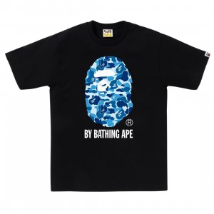 A Bathing Ape Men ABC Camo By Bathing Ape Tee (black / blue)