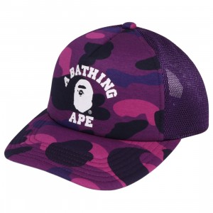 s and Shorties Color Camo College Mesh Cap (purple)