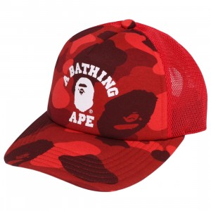 s and Shorties Color Camo College Mesh Cap (red)