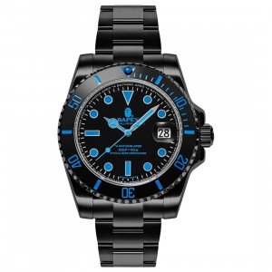 Cheap Cerbe Jordan Outlet x Voltron Type 1 Bapex Watch (black / blue)