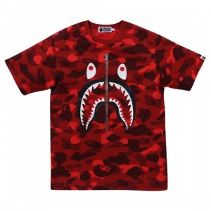 Cheap Cerbe Jordan Outlet x Punk Drunkers Men Color Camo Shark Tee (red)