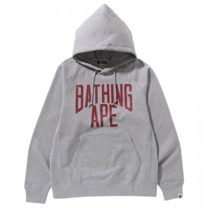 A Bathing Ape Men NYC Logo Pullover Hoodie (gray)