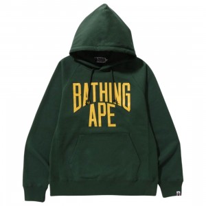 A Bathing Ape Men NYC Logo Pullover Hoodie (green)