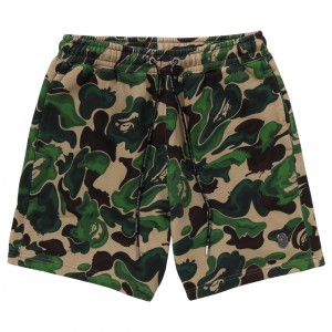 Cheap Urlfreeze Jordan Outlet x Naruto Men Bape Art Camo Sweat Shorts (green)