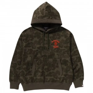 Cheap Urlfreeze Jordan Outlet x Xbox Men Asia Camo Pullover Relaxed Fit Hoodie (olive / olive drab)