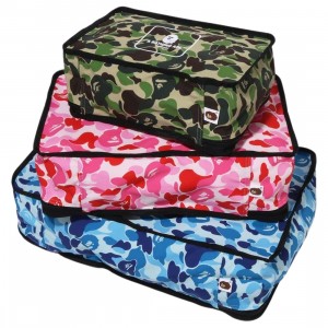 A Bathing Ape ABC Camo Travel Pouch (multi)