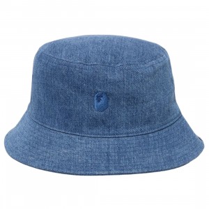 A Bathing Ape Denim Bucket Hat (blue / light indigo)