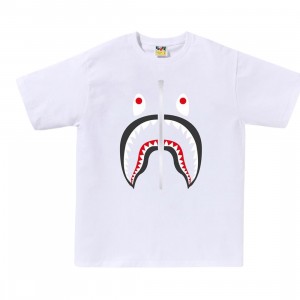 Cheap Urlfreeze Jordan Outlet x Allen Iverson Men Shark Tee (white)