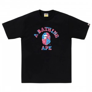 Cheap Urlfreeze Jordan Outlet x Astro Boy Men Liquid Camo College Tee (black / pink)