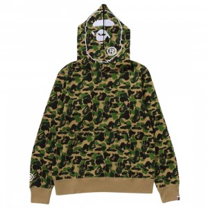 A Bathing Ape Men ABC Camo 2nd Ape Pullover Hoodie (green)