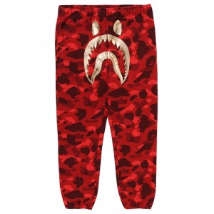 Cheap Cerbe Jordan Outlet x Punk Drunkers Men Color Camo Shark Sweat Pants (red)