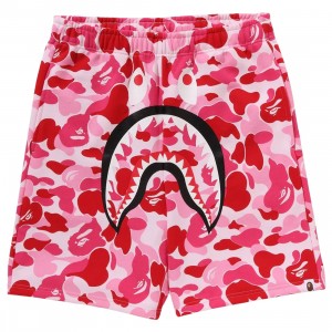 Cheap Urlfreeze Jordan Outlet x Astro Boy Men ABC Camo Shark Sweat Shorts (pink)