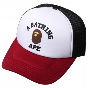 A Bathing Ape College Mesh Cap (burgundy)