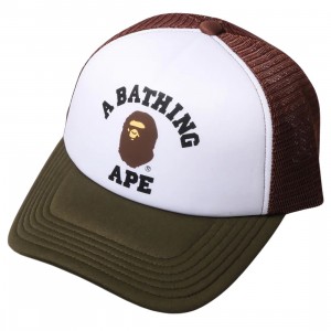 A Bathing Ape College Mesh Cap (olive / olive drab)