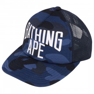 Cheap Urlfreeze Jordan Outlet x Domo Color Camo NYC Logo Mesh Cap (navy)