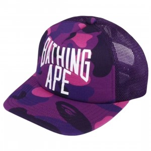 Cheap Urlfreeze Jordan Outlet x Gundam Color Camo NYC Logo Mesh Cap (purple)