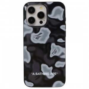 A Bathing Ape Liquid Camo iPhone 15 Pro Max Case (black)