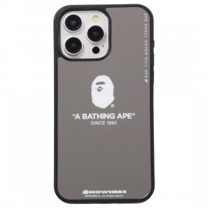 Skate / Snow Bape Mirror iPhone 15 Pro Max Case (silver)
