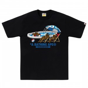 A Bathing Ape Men Poolside Tee (black)