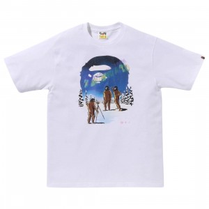 A Bathing Ape Men Aurora Ape Head Tee (white)