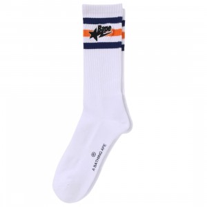 A Bathing Ape Men Bape Sta Socks (white)