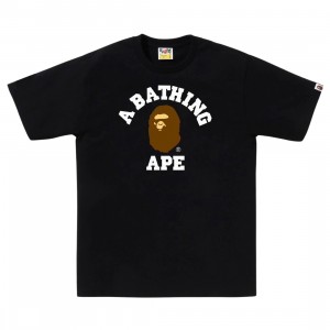 A Bathing Ape Men College Tee (black)