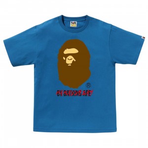 A Bathing Ape Men Katakana By Bathing Ape Tee (blue)