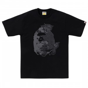 A Bathing Ape Men Japanese Tattoo Big Ape Head Tee (black)