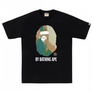 A Bathing Ape Men Tie Dye By Bathing Ape Tee (black / beige)