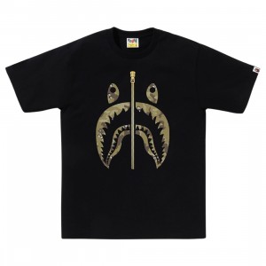A Bathing Ape Men Bitmap Shark Tee (black)