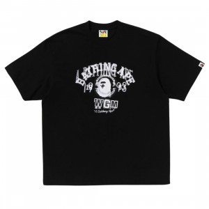 A Bathing Ape Men Layered College Relaxed Fit Tee (black)