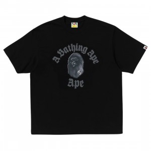 A Bathing Ape Men Gothic College Relaxed Fit Tee (black)