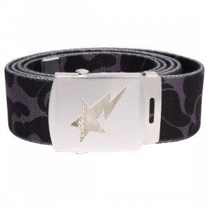 A Bathing Ape ABC Camo GI Belt (black)