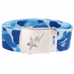 A Bathing Ape ABC Camo GI Belt (blue)