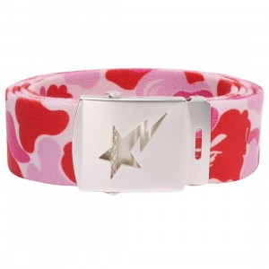 A Bathing Ape ABC Camo GI Belt (pink)