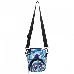 A Bathing Ape ABC Camo Shark Mini Bag (blue)