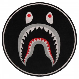 A Bathing Ape Shark Floor Rug (black)