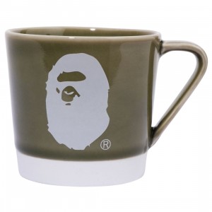 A Bathing Ape Logo Porcelain Mug (green)