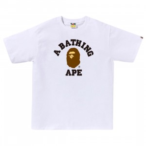 A Bathing Ape Men College Tee (white)