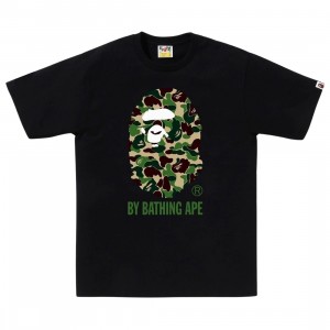 A Bathing Ape Men ABC Camo By Bathing Ape Tee (black / green)