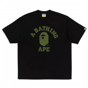 A Bathing Ape Men College Monogram College Relaxed Fit Tee (black)