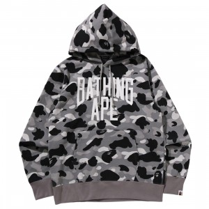 A Bathing Ape Men 1st Camo Pullover Hoodie (gray)